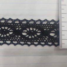 Кружево лен 3 см., (черный)